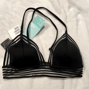 Sexy Black Mesh BIKINI TOP